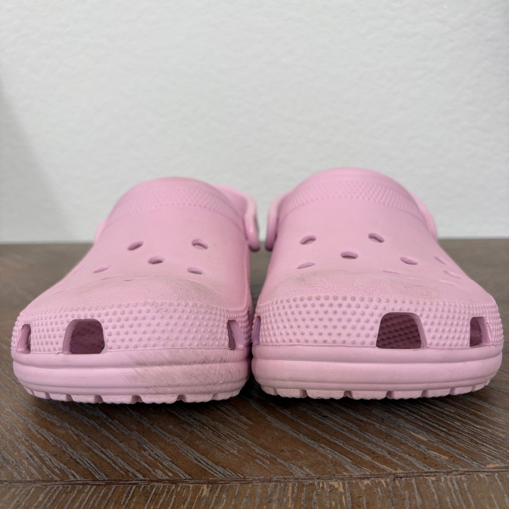 Crocs Classic Clog Pink Slip On Womens 9 Mens 7 Comfort Shoes Summer Casual - Picture 2 of 10